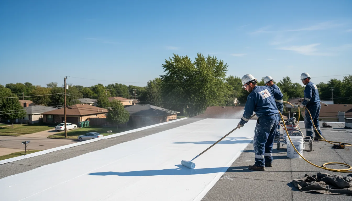 Commercial roof coating in Fortuna, MO near me